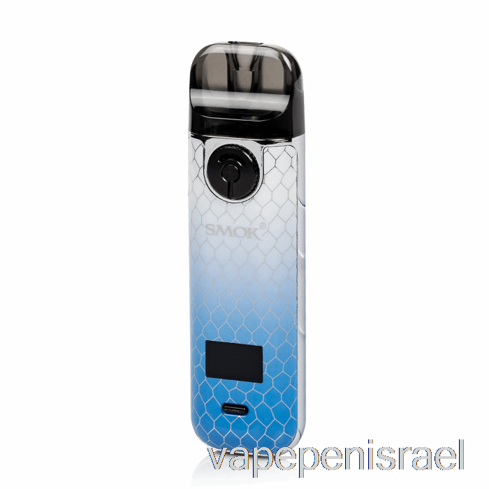 חד פעמי Vape Israel Smok Novo 4 ערכת פוד 25w כחול אפור קוברה